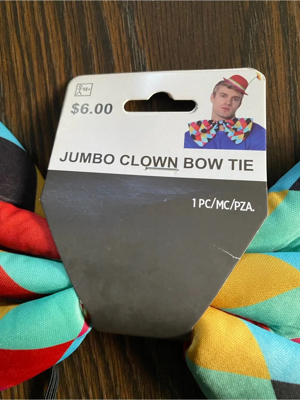 Kids Jumbo Clown Bow Tie - Multicolor